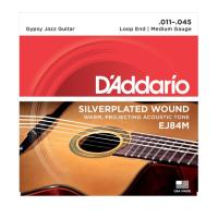 DADDARIO EJ84M SET GYPSY JAZZ SLVR LOOP MEDIUM