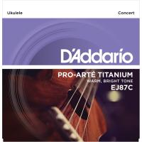 DADDARIO EJ87C UKULELE TEL SETİ, CONCERT, TITANIUM, WARM BRIGHT T