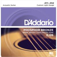 DADDARIO EJ26 AKUSTİK GİTAR TEL SETİ, PHOSPHOR-BRONZE, CUSTOM LI