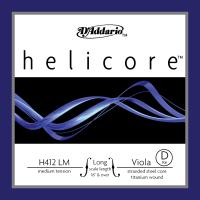 DADDARIO H412LM VIOLA TEK TEL, HELICORE, D-RE, LONG SCALE, MEDIUM 