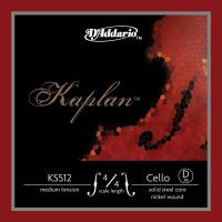 DADDARIO KS512 CELLO TEK TEL, KAPLAN, 4/4 SCALE, MEDIUM TENSION, 