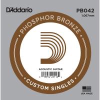 DADDARIO PB042 AKUSTİK TEK TEL, PHOSPHOR BRONZE WOUND, (LA), 5Lİ 