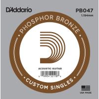 DADDARIO PB047 AKUSTİK TEK TEL, PHOSPHOR BRONZE WOUND, (Mİ), 5Lİ 