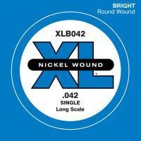 DADDARIO XLB042 BAS GİTAR TEK TEL, (LA), XL NICKEL WOUND, 0.042 GA