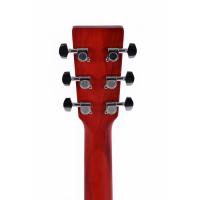 Ditson 000C-10E-TRD Elektro Akustik Gitar (Tranclucent Dark Red)