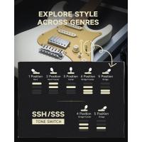 Donner DST-550 Elektro Gitar (Beyaz)