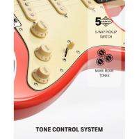 Donner DST-600 Elektro Gitar (Fiesta Red)