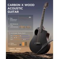 Donner RISING-G1 Carbon Fiber Akustik Gitar Seti (Siyah)
