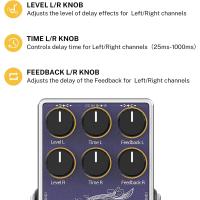Donner Versatility Delay Pedal Time Effect Pedalı (Synthesizer/Gitar/Drum Machine Uyumlu)