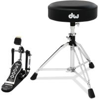 DW Drums 3000 Serisi 2 Parça Aksam Paketi (Single Pedal & Davul Tabure)
