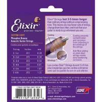 Elixir 16534 Nanoweb Phosphor Bronze 2'li Akustik Gitar Teli (11-52)