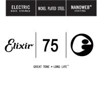 Elixir NANOWEB Coating Long Scale Tek Bas Gitar Teki (.075)