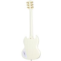 Epiphone 1963 Les Paul SG Custom Maestro Vibrola Elektro Gitar (Classic White)