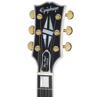 Epiphone 1963 Les Paul SG Custom Maestro Vibrola Elektro Gitar (Classic White)