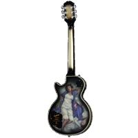 Epiphone Adam Jones Les Paul Custom Art Collection: Korin Faught’s “Sensation” Elektro Gitar (Antique Silverburst)