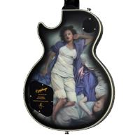 Epiphone Adam Jones Les Paul Custom Art Collection: Korin Faught’s “Sensation” Elektro Gitar (Antique Silverburst)