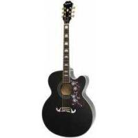 Epiphone EJ-200 CE Gold Elektro Akustik Gitar (Ebony)