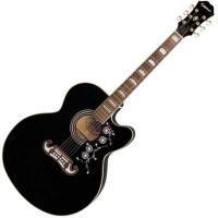 Epiphone EJ-200 CE Gold Elektro Akustik Gitar (Ebony)