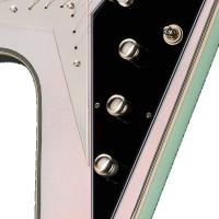 Epiphone Futura Flying V Custom Elektro Gitar (Quicksilver Shift)