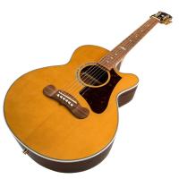 Epiphone J-200 EC Studio Parlor Elektro Akustik Gitar (Vintage Natural)