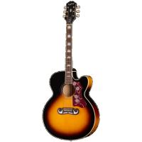Epiphone J-200 Studio EC Elektro Akustik Gitar (Vintage Sunburst)