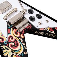 Epiphone Jimi Hendrix "Love Drops" Flying V Elektro Gitar (Ebony)