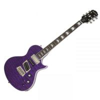 Epiphone Limited Edition Nighthawk Custom Quilt Elektro Gitar (Trans Purple)