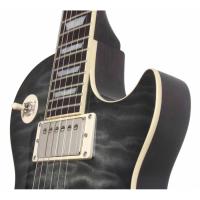 Epiphone Les Paul Standart Florentine Pro Elektro Gitar (Translucent Black)