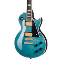 Epiphone Les Paul Custom Quilt Elektro Gitar (Ocean Blue)