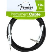 Fender 10' Performance Inst Cable BLK L Uç