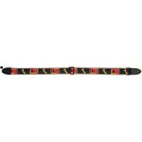 Fender 2" Monogrammed Strap BLK/YLW/RED