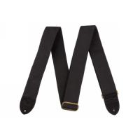 Fender 2" Cotton/Leather Strap BLK
