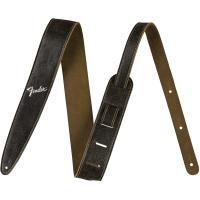 Fender 2" Distressed Leather Black Strap
