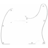 Fender Pickguard Tele 8 Hole 3-Ply WHT