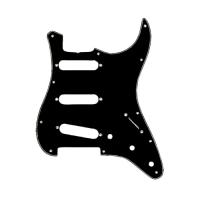 Fender Pickguard Strat 11 Hole S/S/S 3-Ply B/W/B