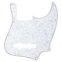 Fender Pickguard Jazz Bass 10 Hole 4-Ply WHT Pearl
