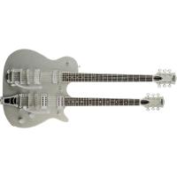 Gretsch G5566 Jet Double Neck Silver Sparkle
