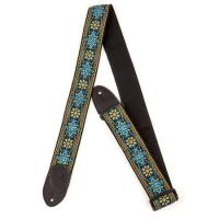 Gretsch Guitar Strap Blue/Orange Black End