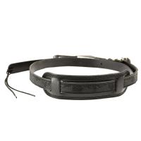 Gretsch Tooled Vintage Leather Guitar Strap BLK