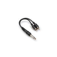 HOSA 1/4'' TS (M) <-> Dual RCA (M) Y-kablo