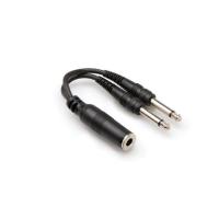 HOSA 1/4'' TS (F) <-> Dual 1/4'' TS (M) Y-kablo