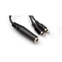HOSA 1/4'' TS (F) <-> Dual RCA (M) Y-kablo