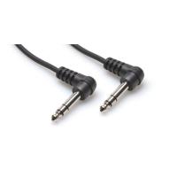 HOSA 1/4" 90 açılı TRS (M) - 1/4" 90 açılı TRS (M) Balanslı kablo 1.5 mt.