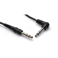 HOSA 1/4" TRS (M) - 1/4" 90 açılı TRS (M) Balanslı kablo 4.5 mt.