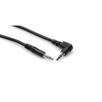 HOSA 3.5 mm TRS (M) <-> 3.5 mm. TRS (M) Stereo kablo, Sağa kırımlı, 3 Mt.