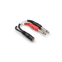 HOSA 3.5 mm. TRS (F) <-> Dual 1/4'' TS (M) Stereo Breakout kablo