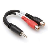 Hosa 3.5 mm. TRS (M) - Dual RCA (F) Stereo Breakout Kablo (YRA-154)