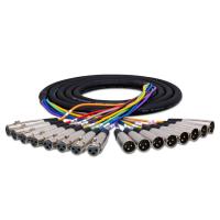 Hosa 8'li Snake Kablo XLR3 Dişi - XLR3 Erkek (XLR-805)