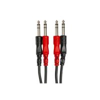 HOSA Dual 1/4" TRS (M) - 1/4" TRS (M) Balanslı kablo 1 mt.