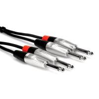 HOSA Pro 1/4"TS (M) - 1/4'' TS (M) Balanssız Çift kablo 3 mt.